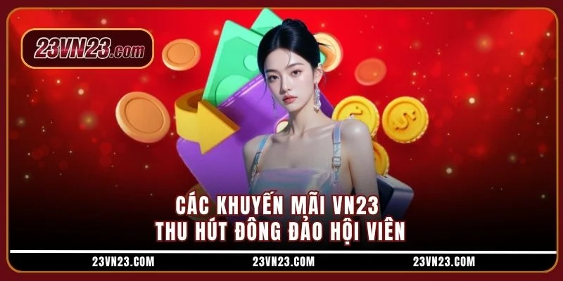 Các khuyến mãi VN23 thu hút đông đảo hội viên